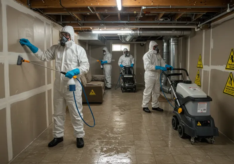 Basement Moisture Removal and Structural Drying process in Butler County, NE